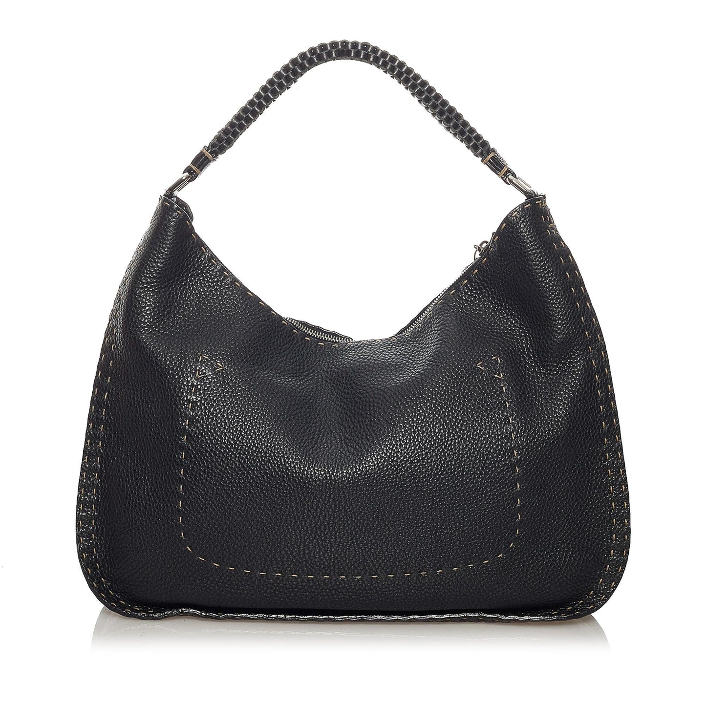 Fendi Selleria Leather Shoulder Bag (29296)