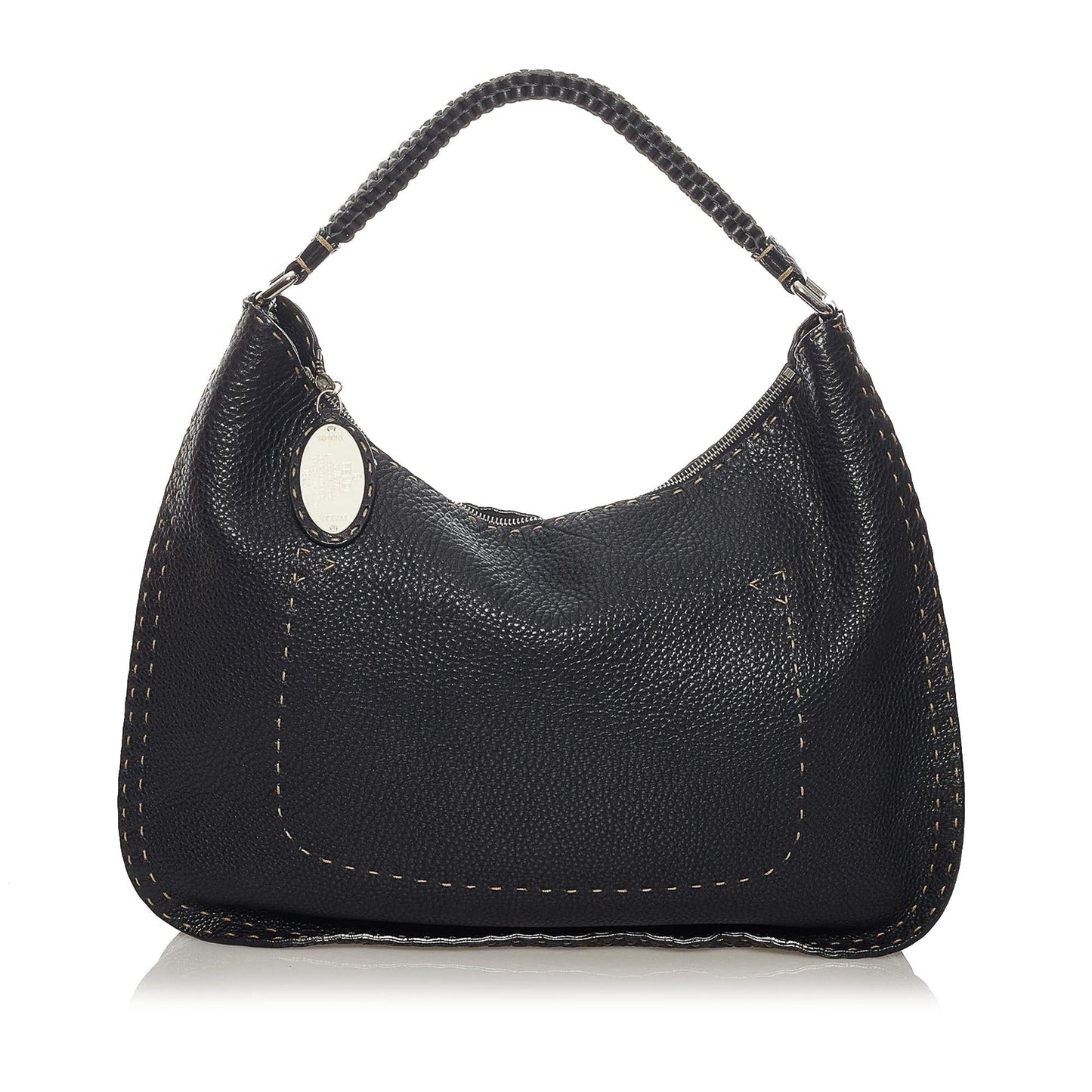 Fendi Selleria Leather Shoulder Bag (29296)