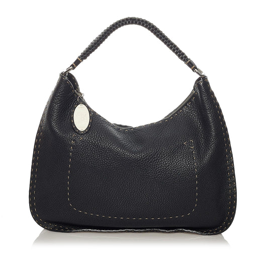 Fendi Selleria Leather Shoulder Bag (29296)