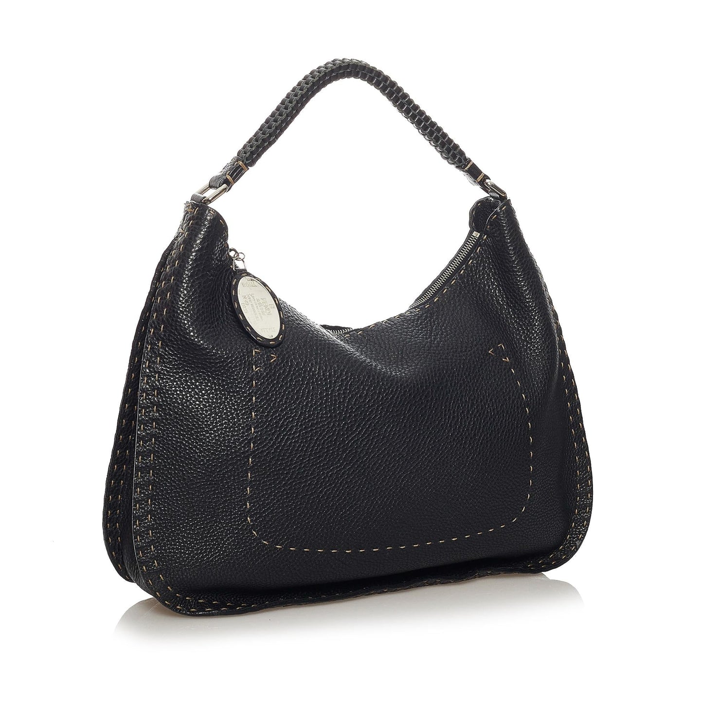 Fendi Selleria Leather Shoulder Bag (29296)
