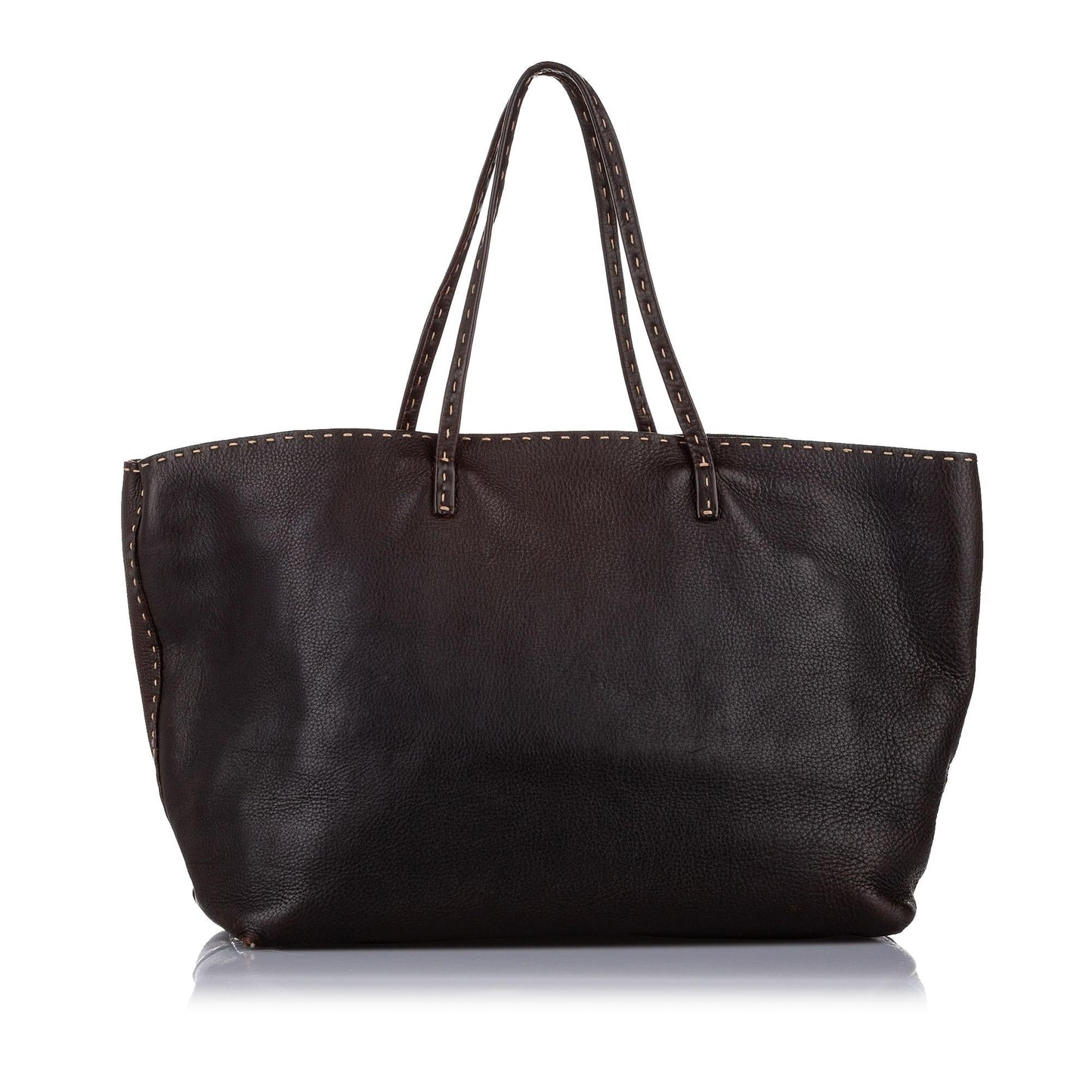 Fendi Selleria Leather Tote Bag (19410)