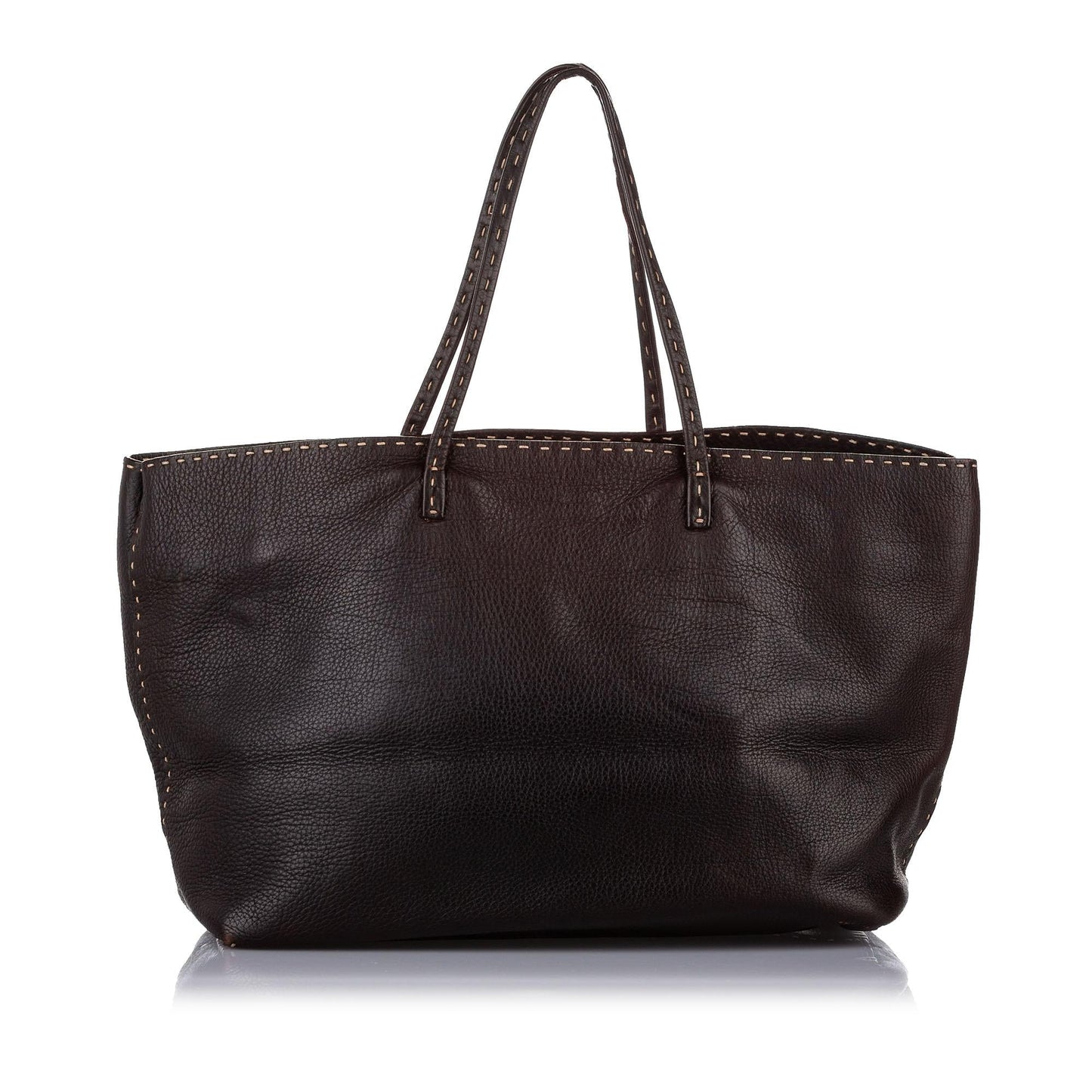 Fendi Selleria Leather Tote Bag (19410)