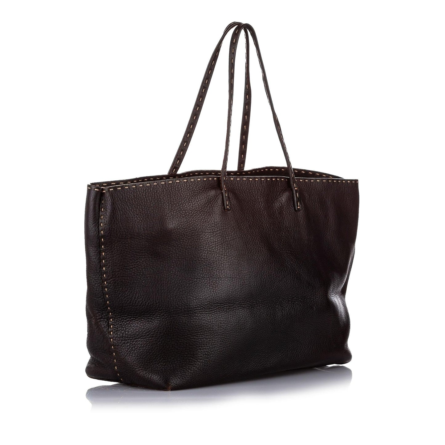 Fendi Selleria Leather Tote Bag (19410)