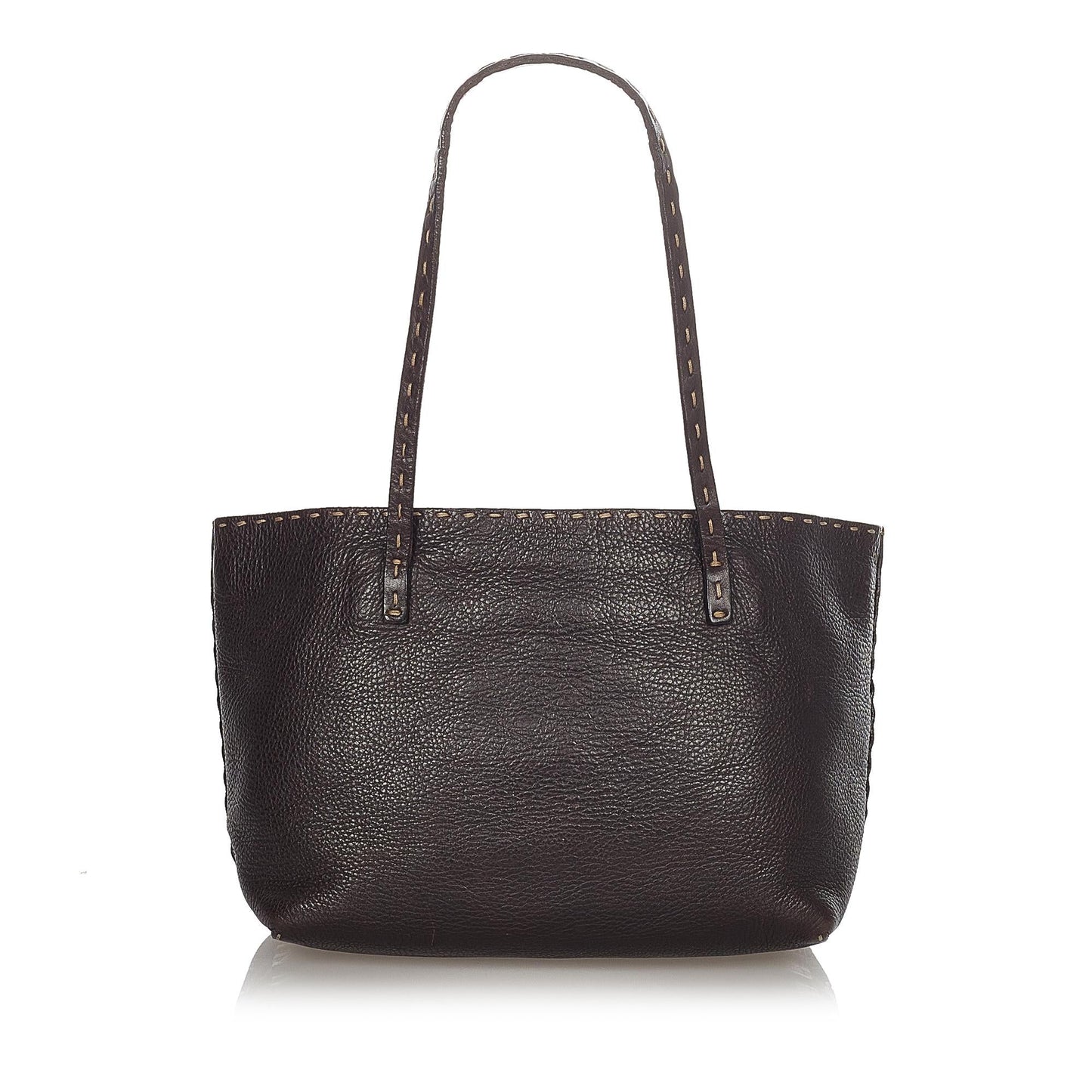 Fendi Selleria Leather Tote Bag (23498)
