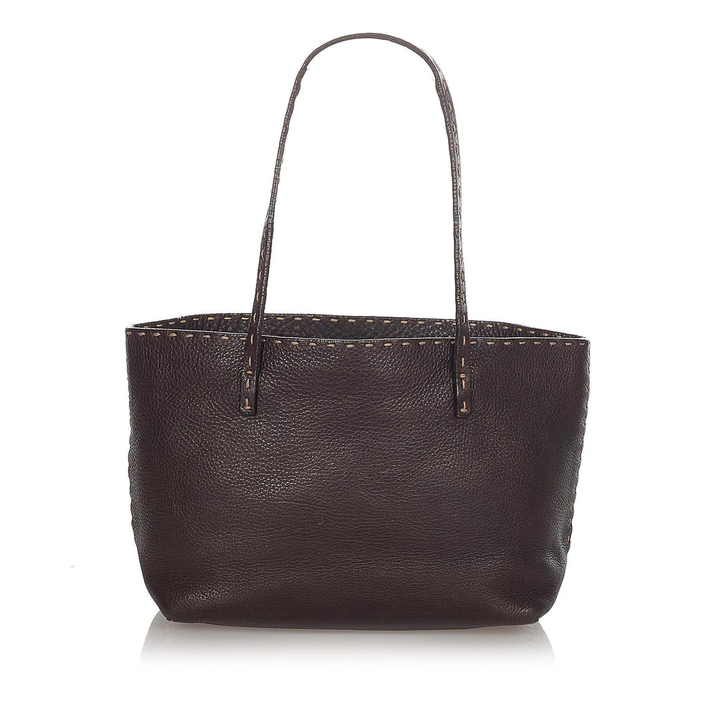 Fendi Selleria Leather Tote Bag (23498)