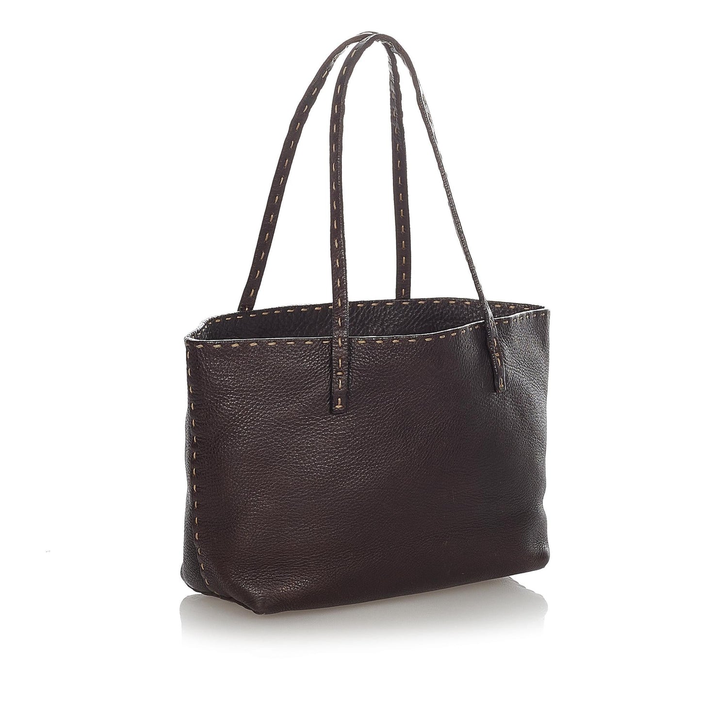 Fendi Selleria Leather Tote Bag (23498)