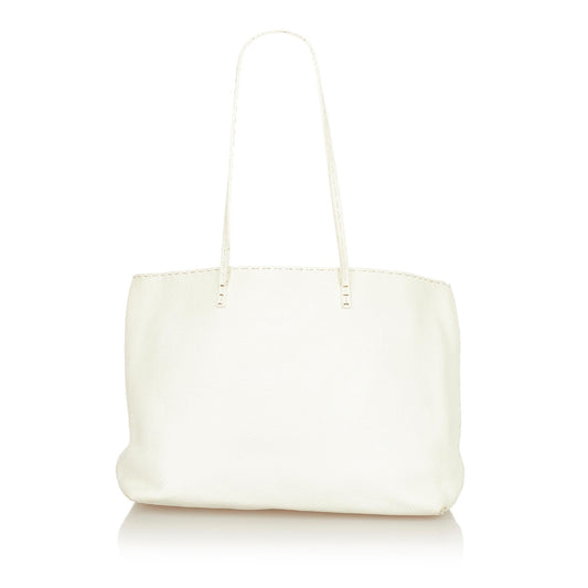 Fendi Selleria Leather Tote Bag (24871)