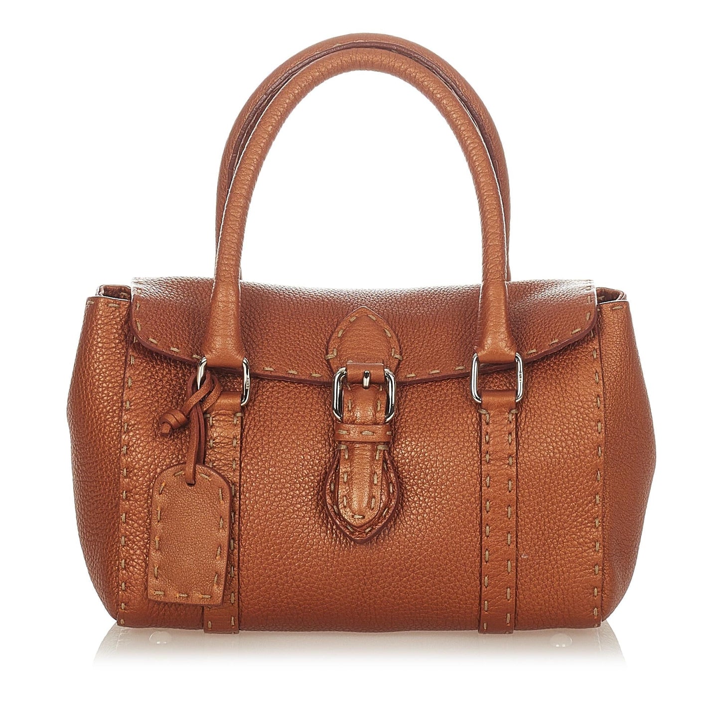 Fendi Selleria Linda Leather Handbag (26196)