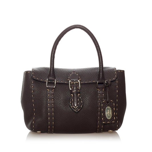 Fendi Selleria Linda Leather Handbag (27466)