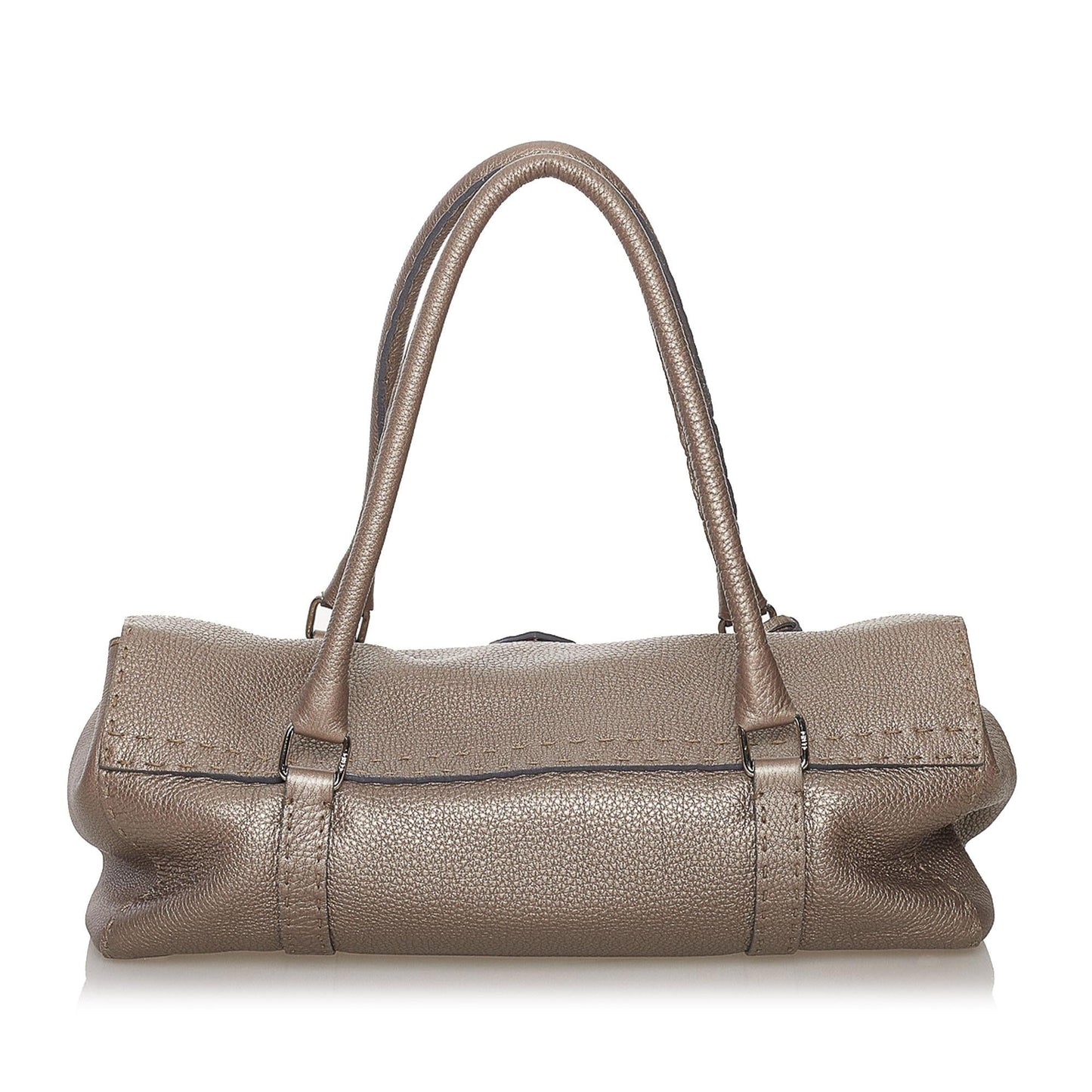 Fendi Selleria Linda Leather Handbag (33666)