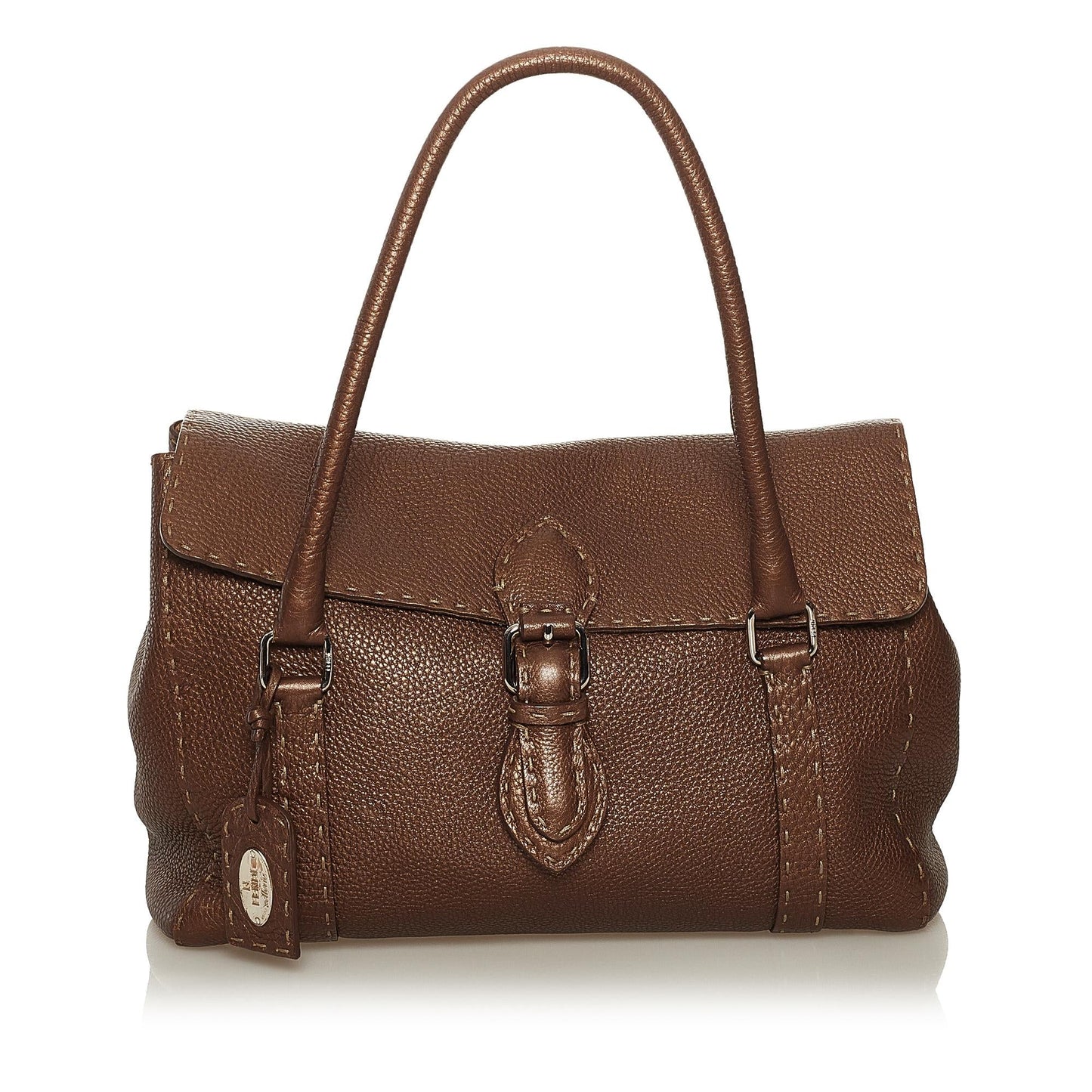 Fendi Selleria Linda Leather Handbag (34866)