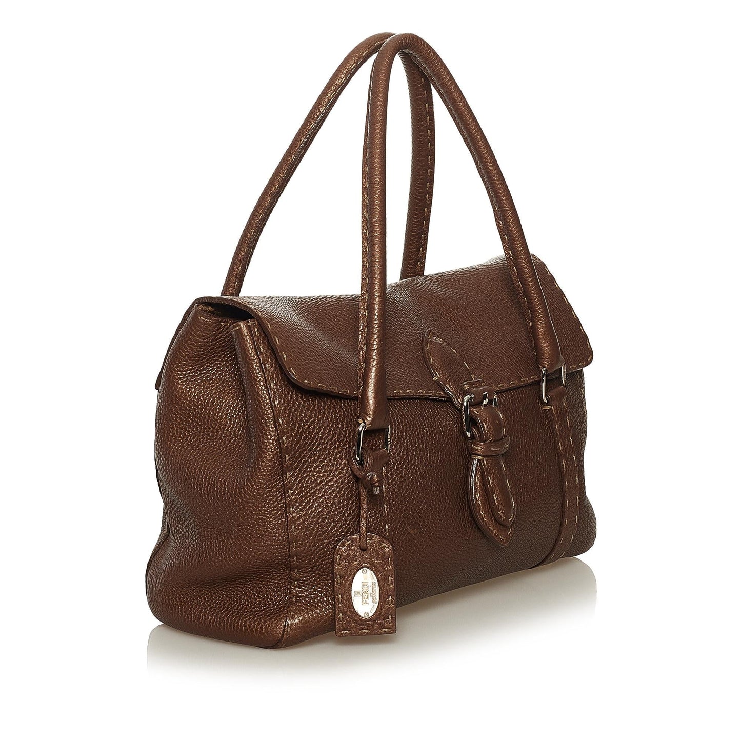 Fendi Selleria Linda Leather Handbag (34866)