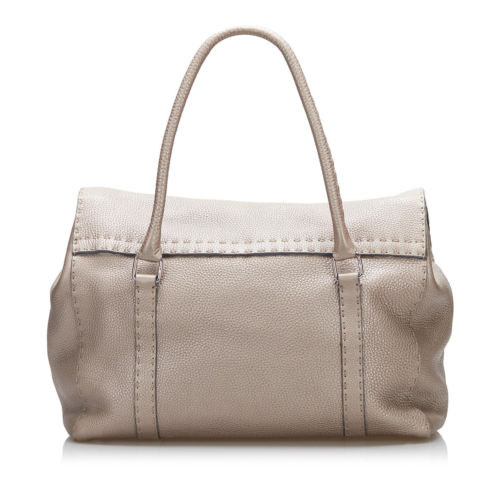 Fendi Selleria Linda Leather Handbag