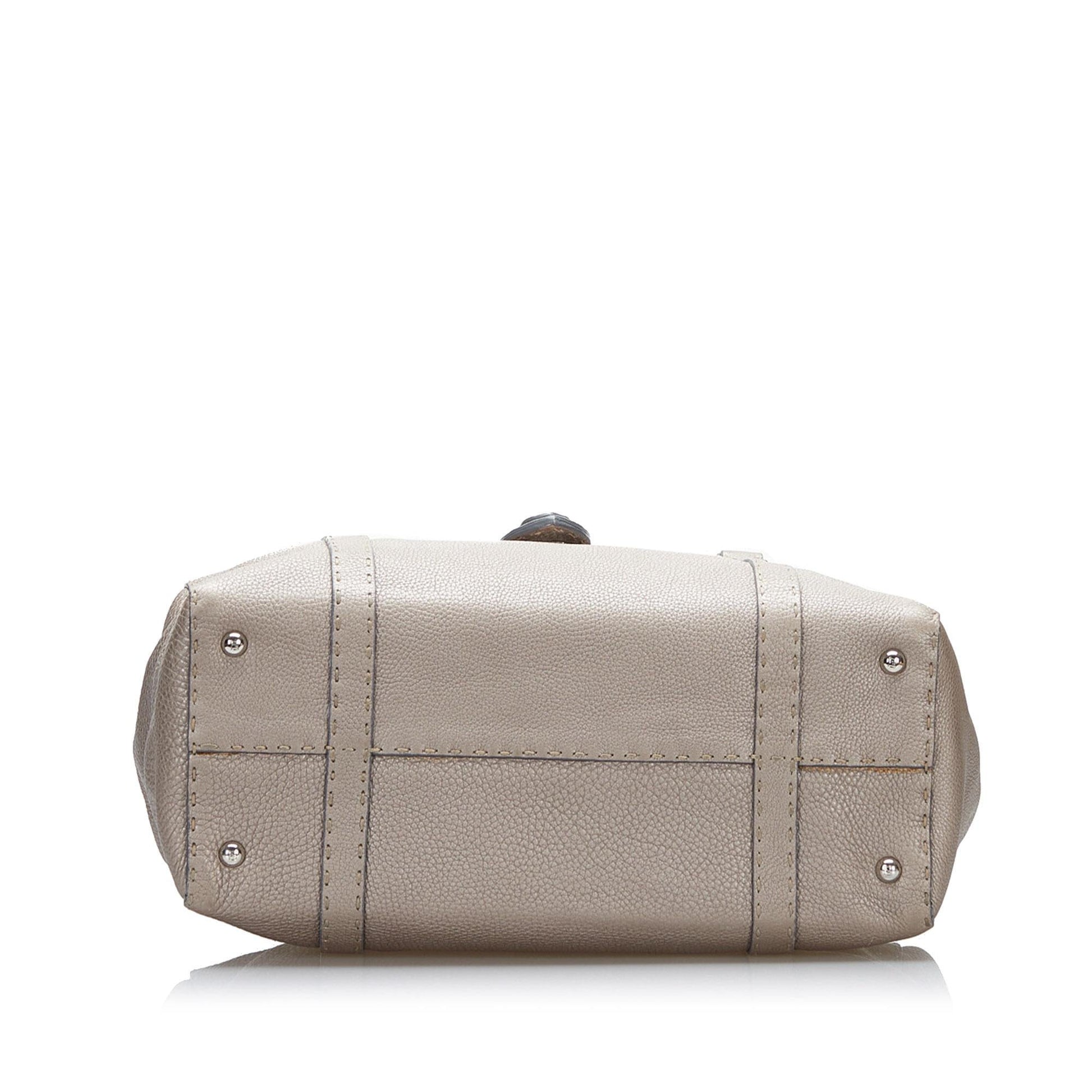 Fendi Selleria Linda Leather Handbag