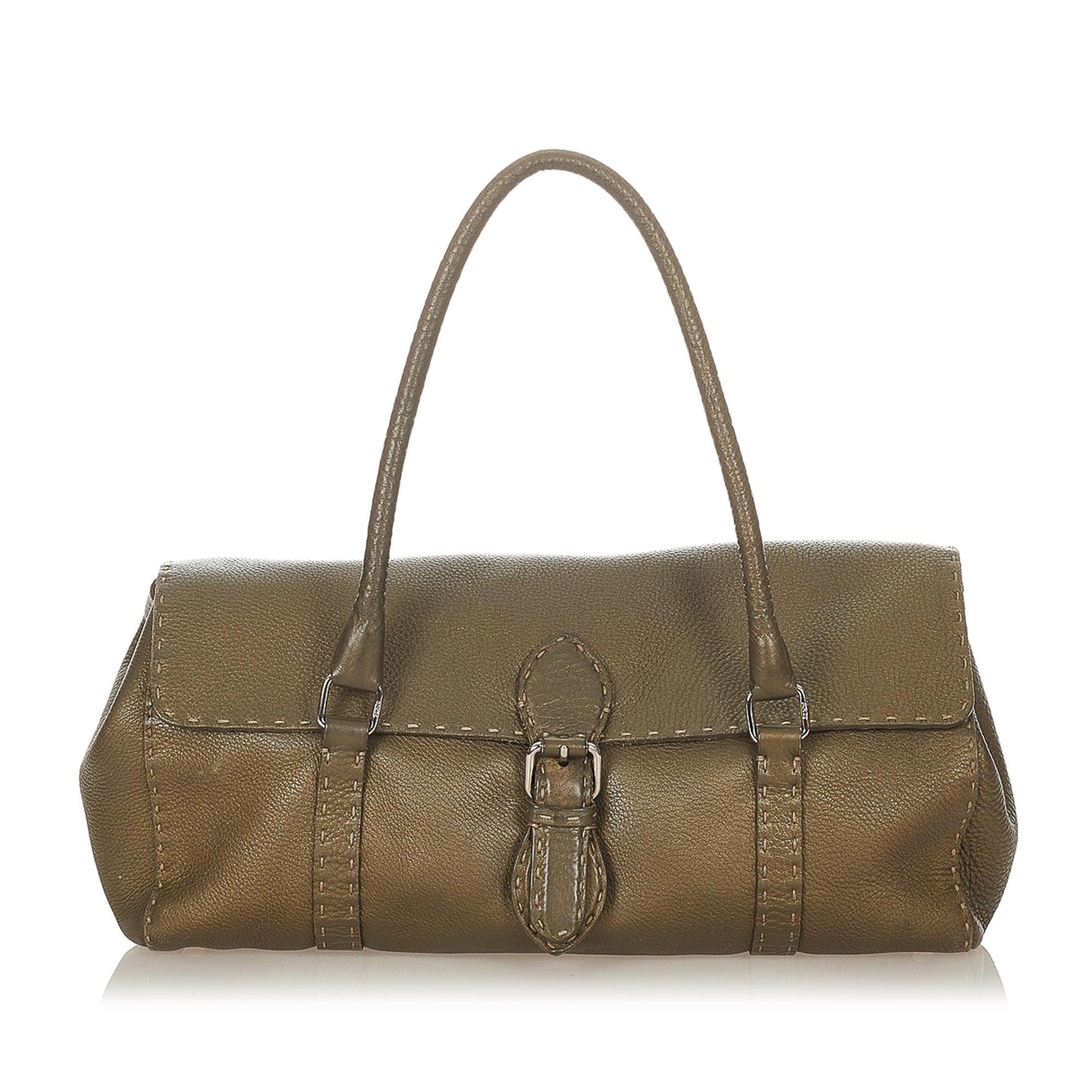 Fendi Selleria Linda Leather Shoulder Bag (23943)
