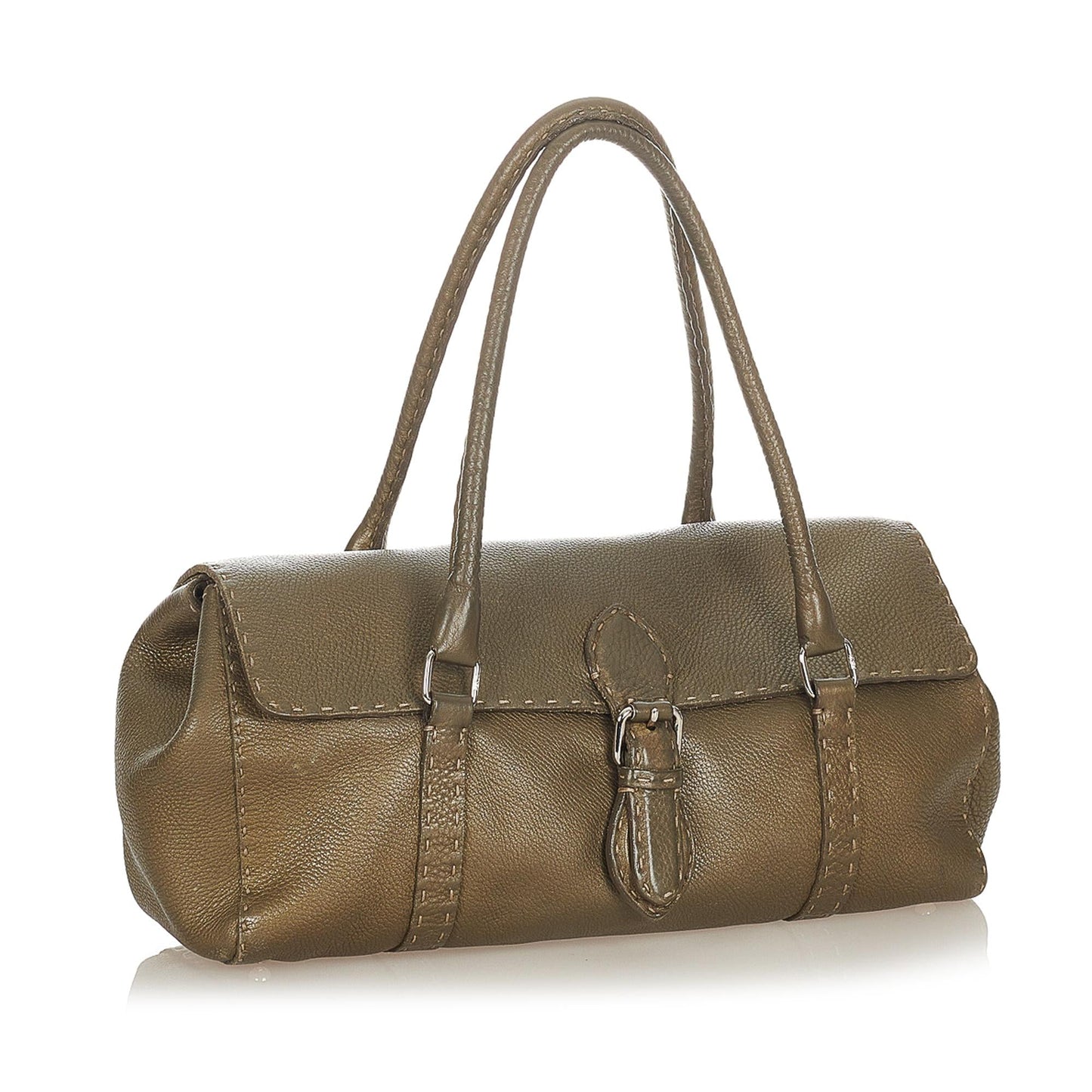 Fendi Selleria Linda Leather Shoulder Bag (23943)