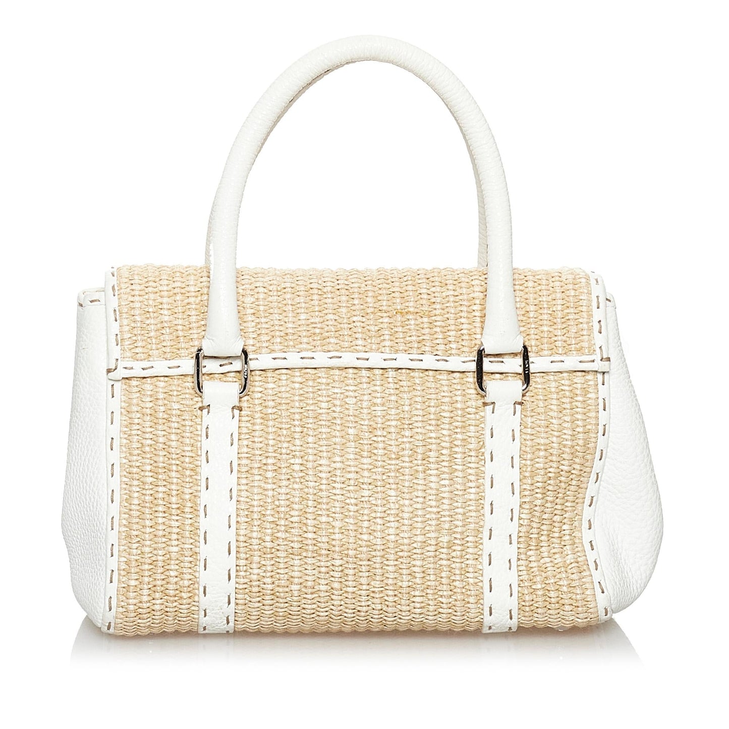Fendi Selleria Linda Raffia Handbag (29727)
