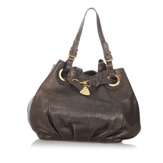 Fendi Selleria Pomodorino Leather Tote Bag (26888)