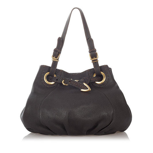 Fendi Selleria Pomodorino Leather Tote Bag (27133)