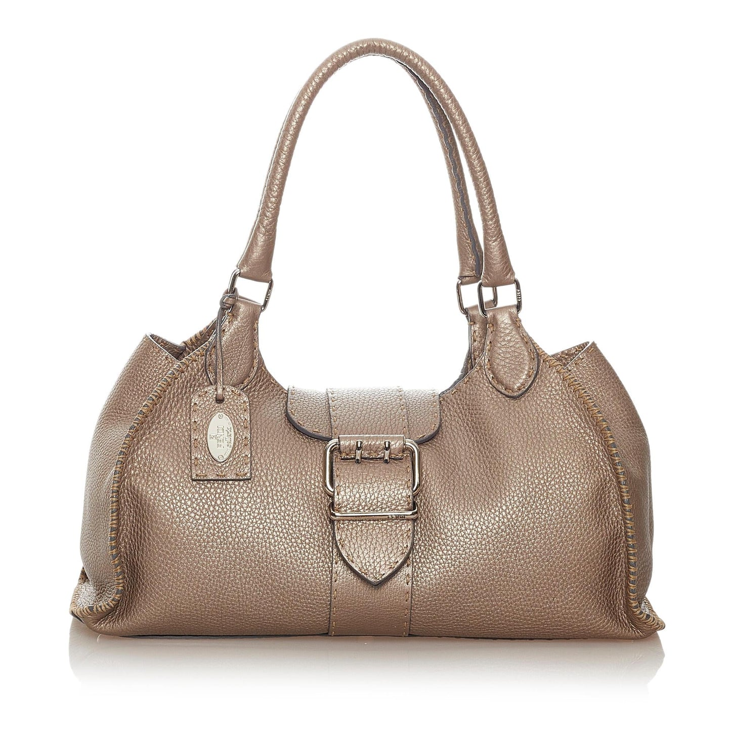 Fendi Selleria Sporty Leather Shoulder Bag (27367)