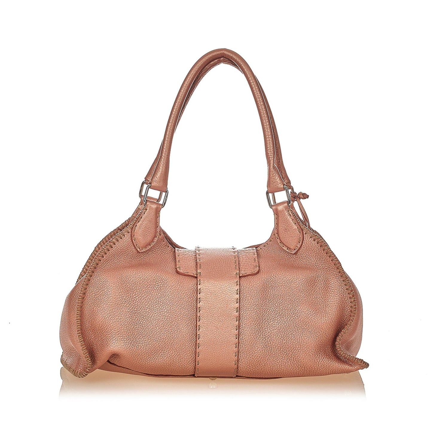 Fendi Selleria Sporty Leather Shoulder Bag (31796)