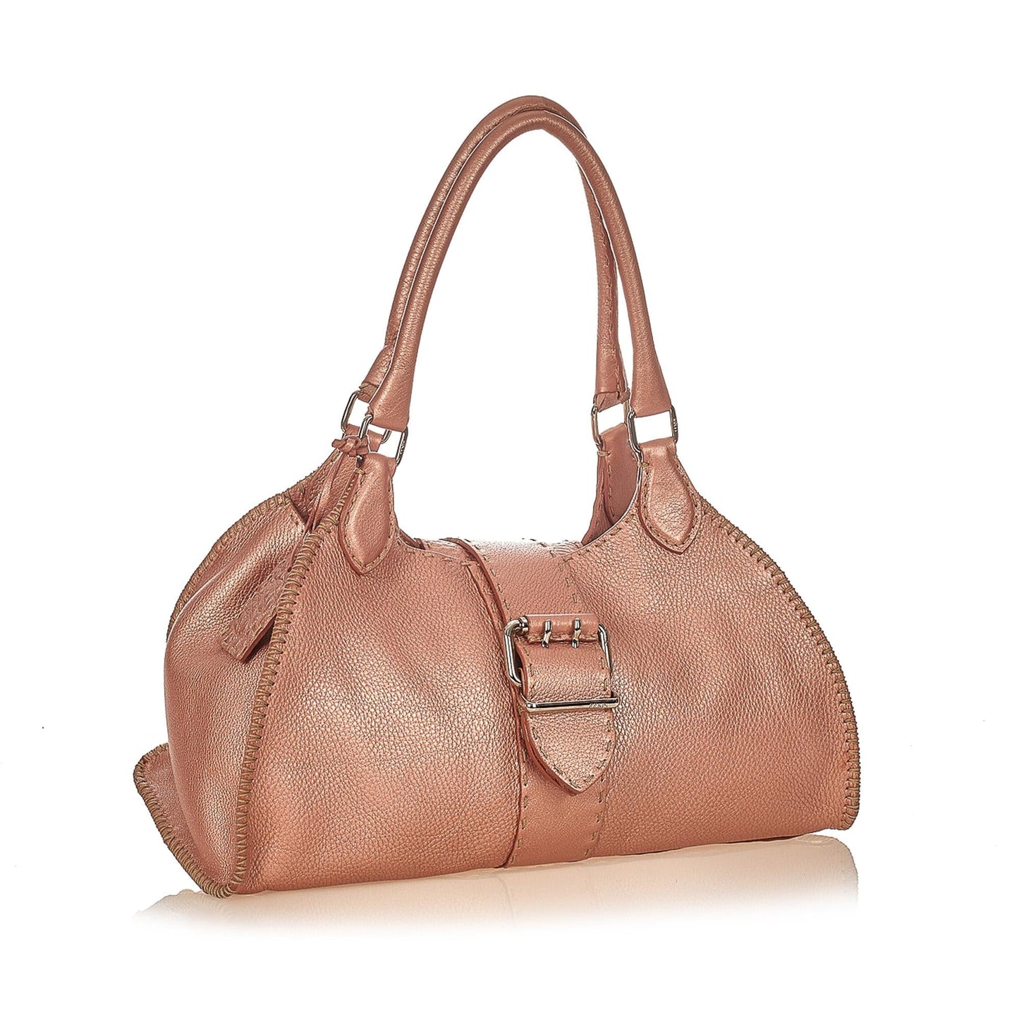 Fendi Selleria Sporty Leather Shoulder Bag (31796)