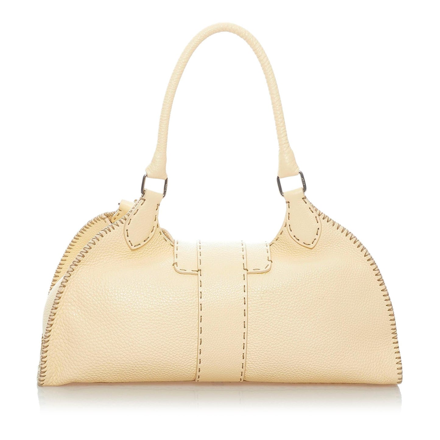 Fendi Selleria Sporty Leather Shoulder Bag