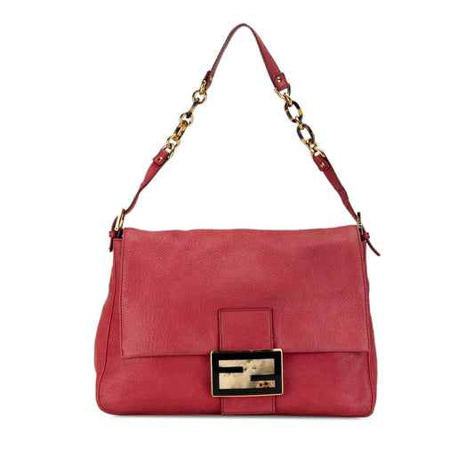 Fendi Shimmer Leather Mamma Forever Shoulder Bag (BIXvt5)