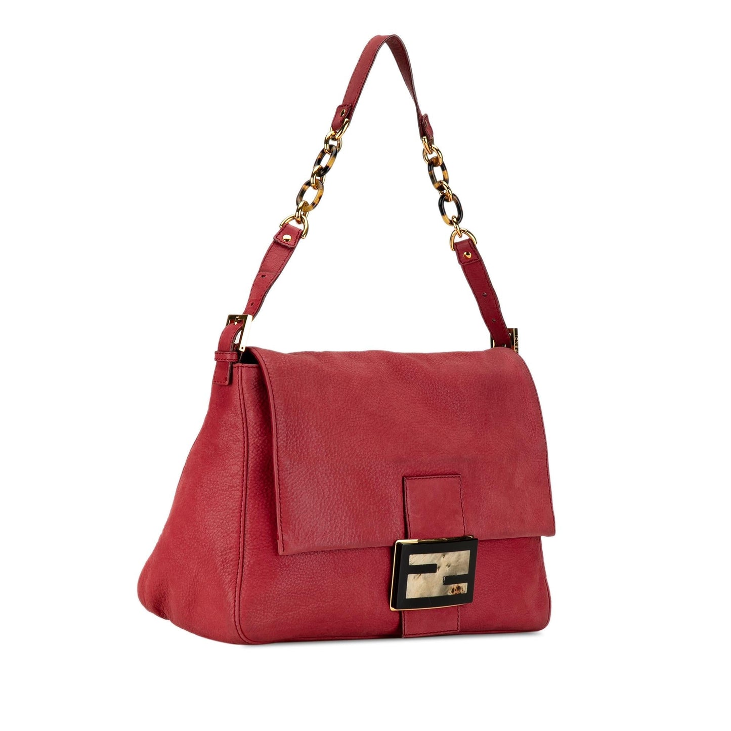 Fendi Shimmer Leather Mamma Forever Shoulder Bag (BIXvt5)