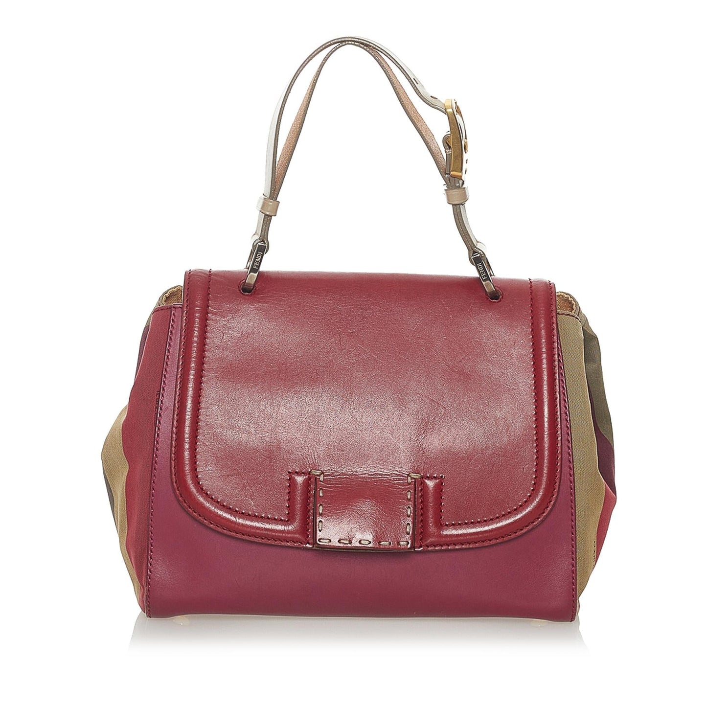 Fendi Silvana Leather Satchel (37729)