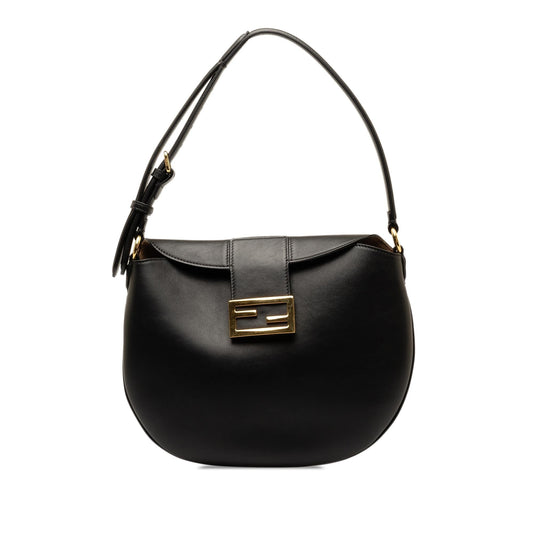 Fendi Small Leather Croissant Hobo (DNdErr)