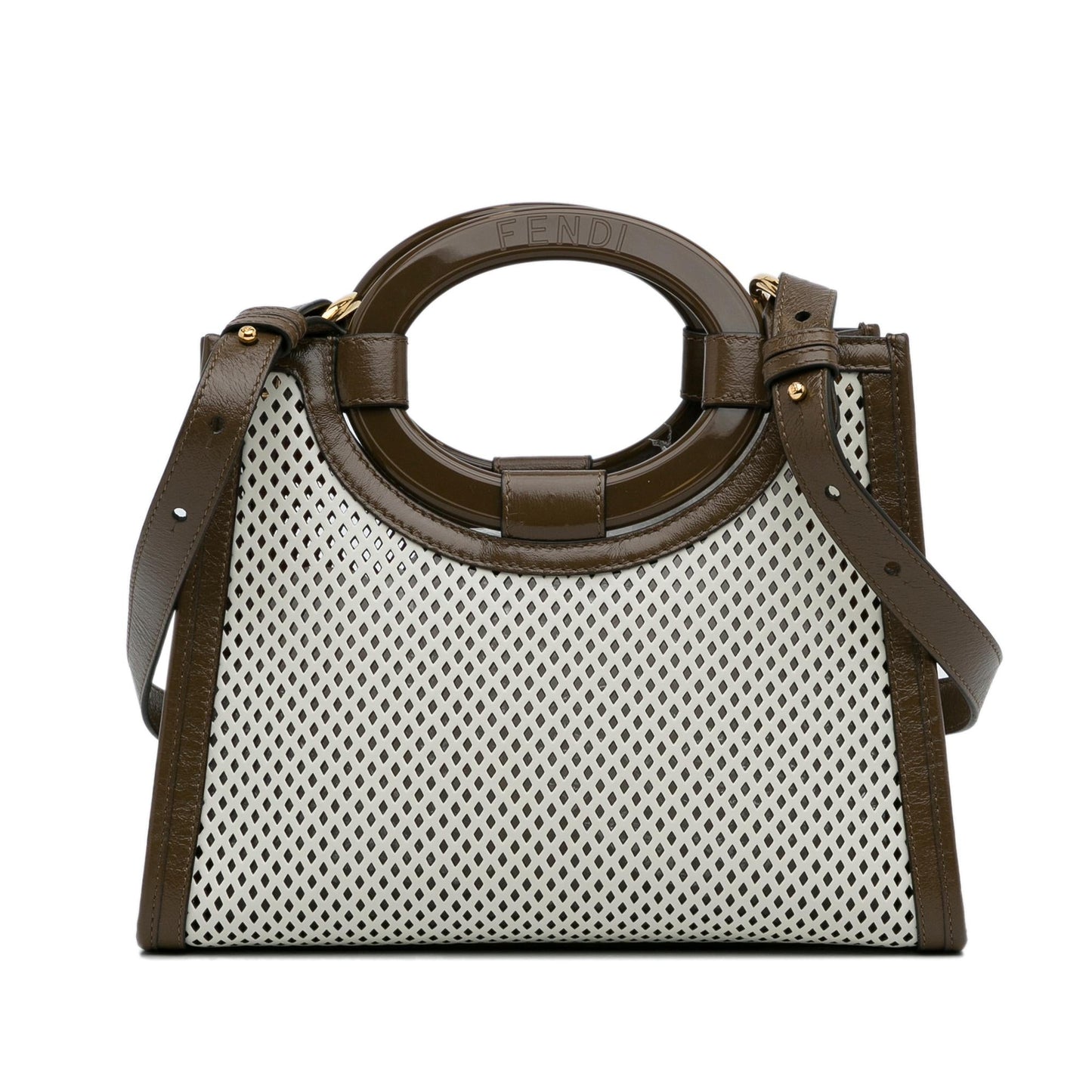 Fendi Small Perforated Runaway Tote Bag (cYlvjD)