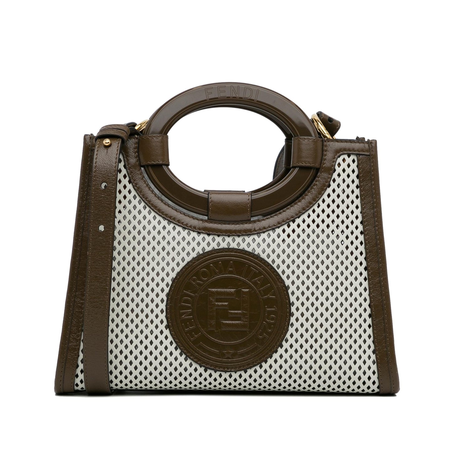 Fendi Small Perforated Runaway Tote Bag (cYlvjD)