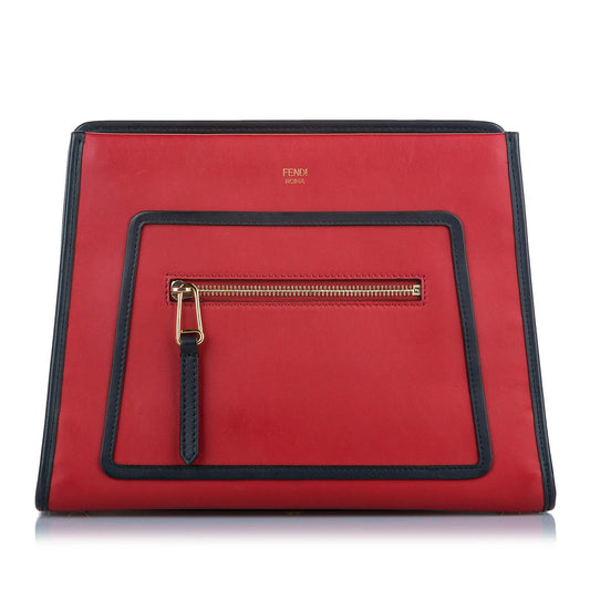 Fendi Small Runaway Leather Satchel (RvEjnY)