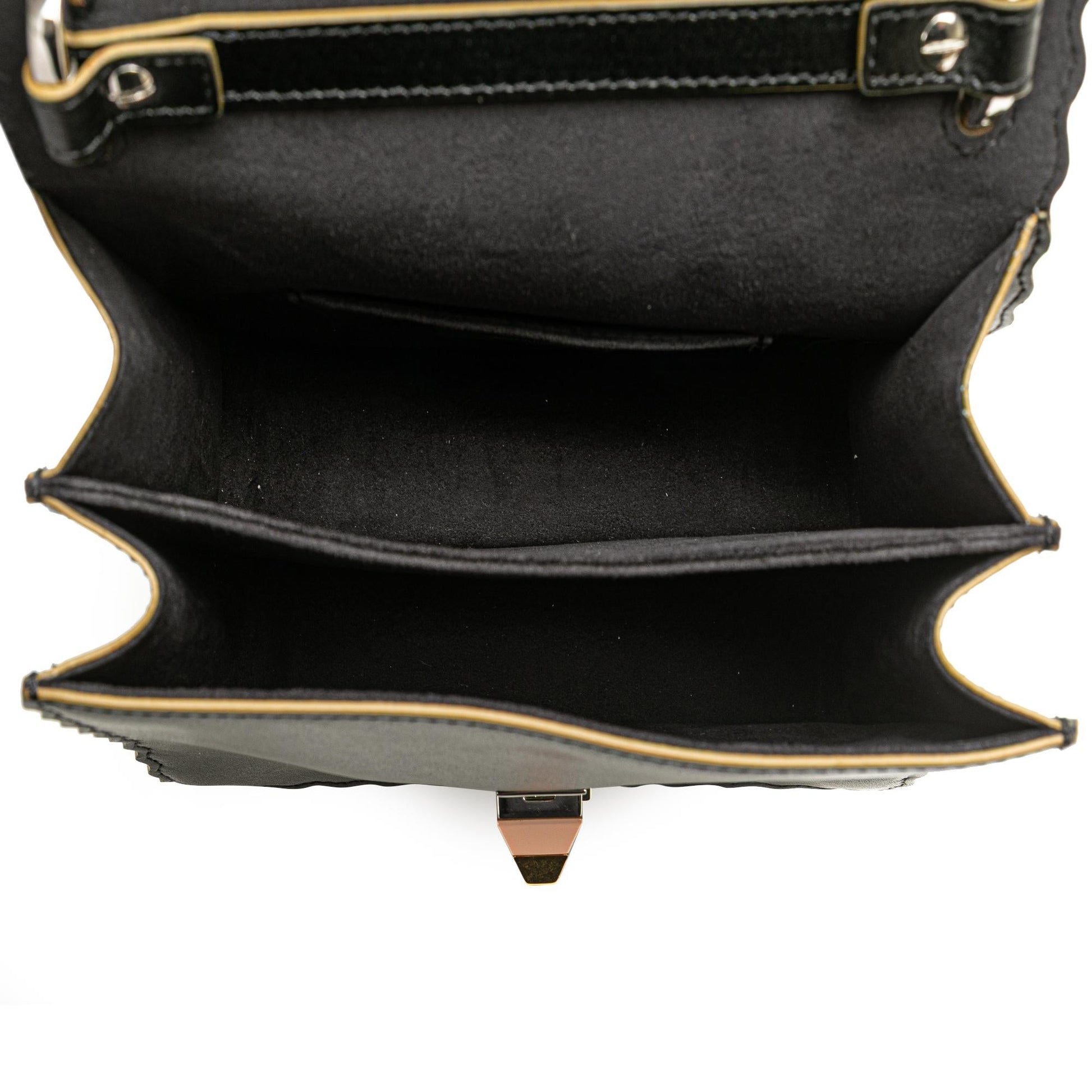 Fendi Small Scalloped Leather Kan I Crossbody