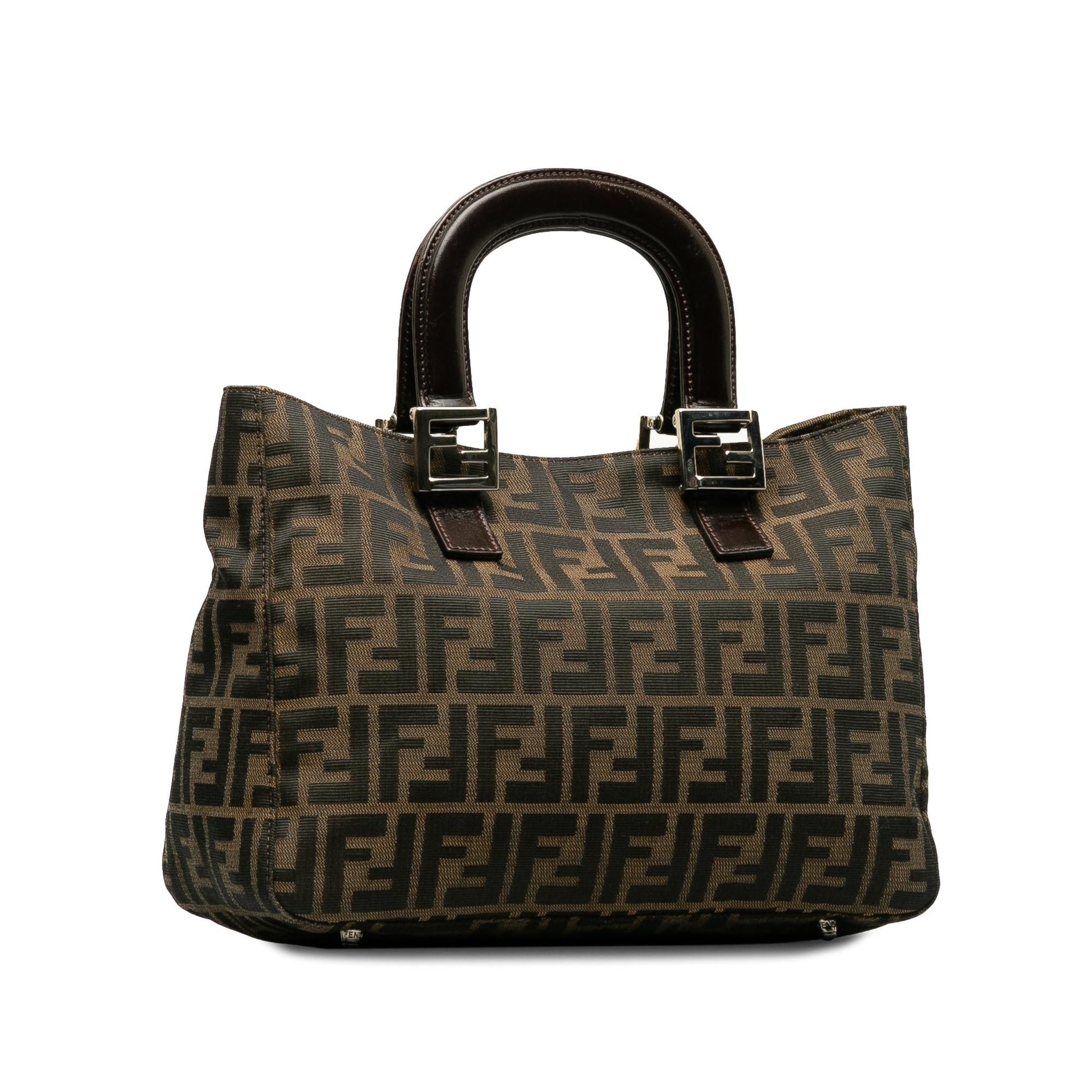 Fendi Small Zucca Canvas Twins Tote (SHG-kog7lI)