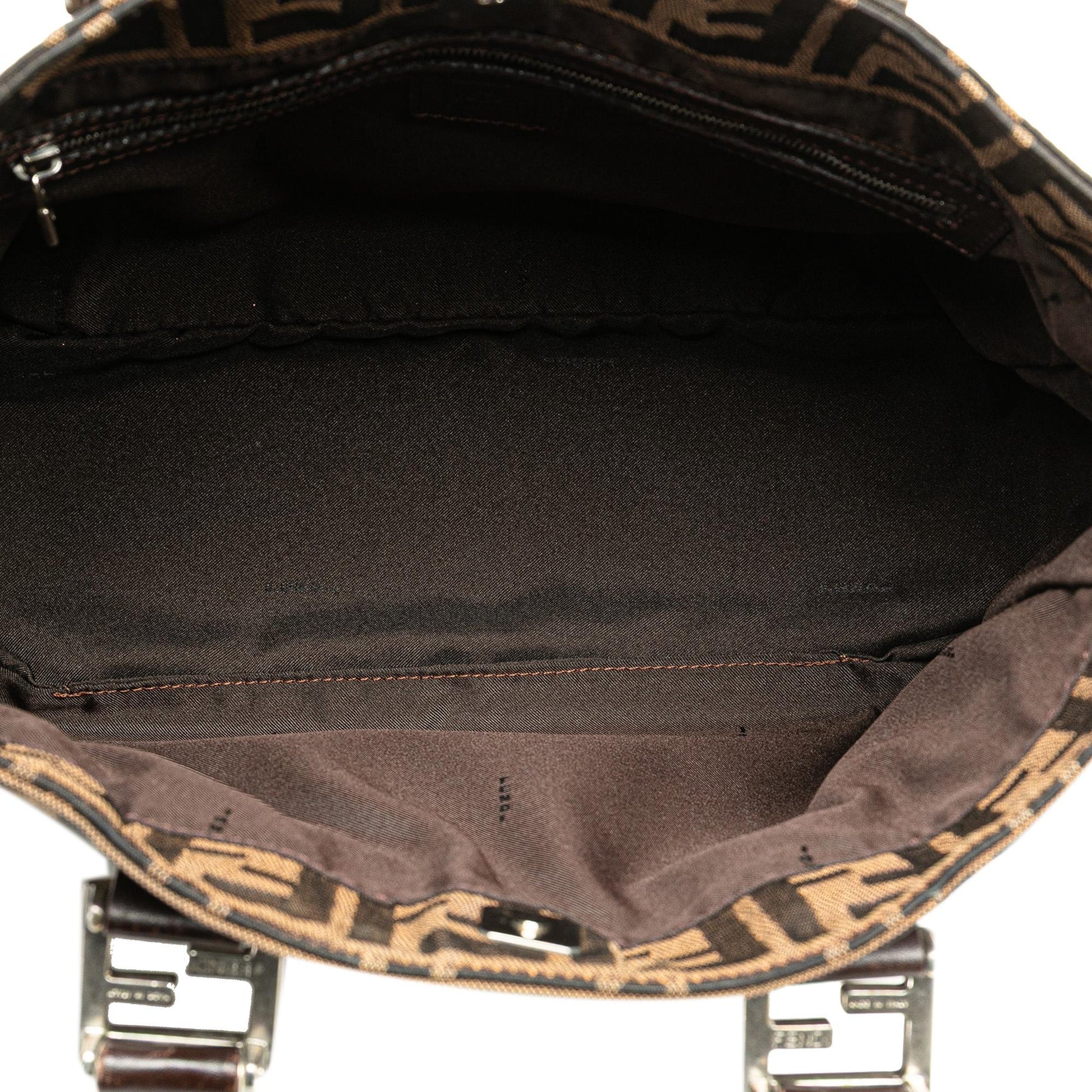 Fendi Small Zucca Canvas Twins Tote