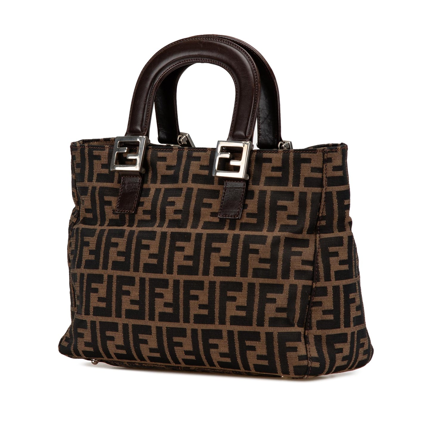 Fendi Small Zucca Canvas Twins Tote