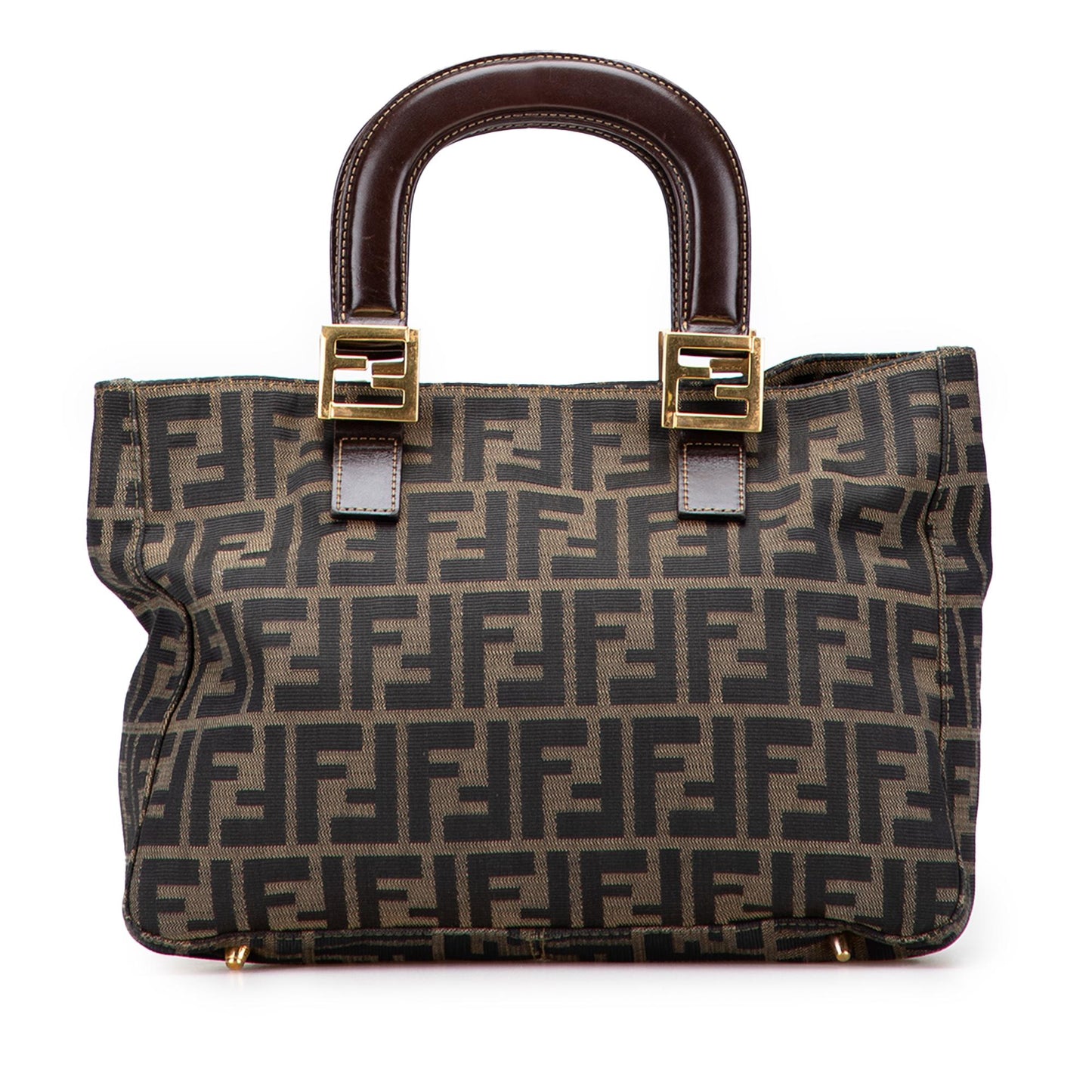 Fendi Small Zucca Canvas Twins Tote