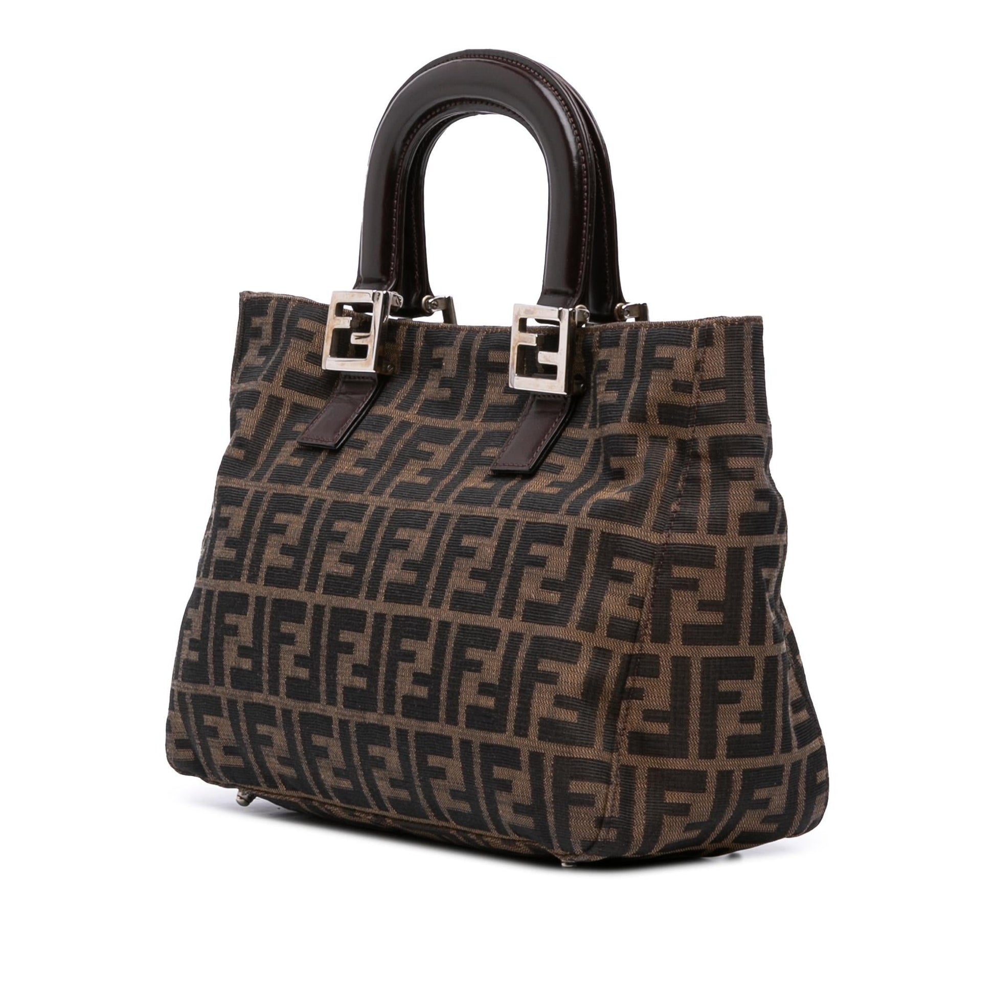 Fendi Small Zucca Canvas Twins Tote
