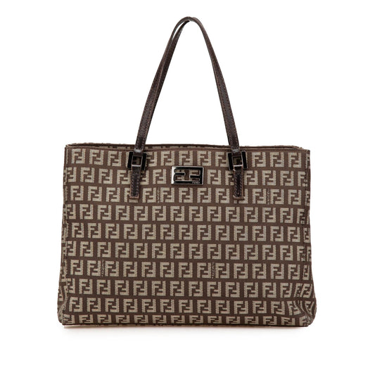Fendi Small Zucchino Canvas Tote