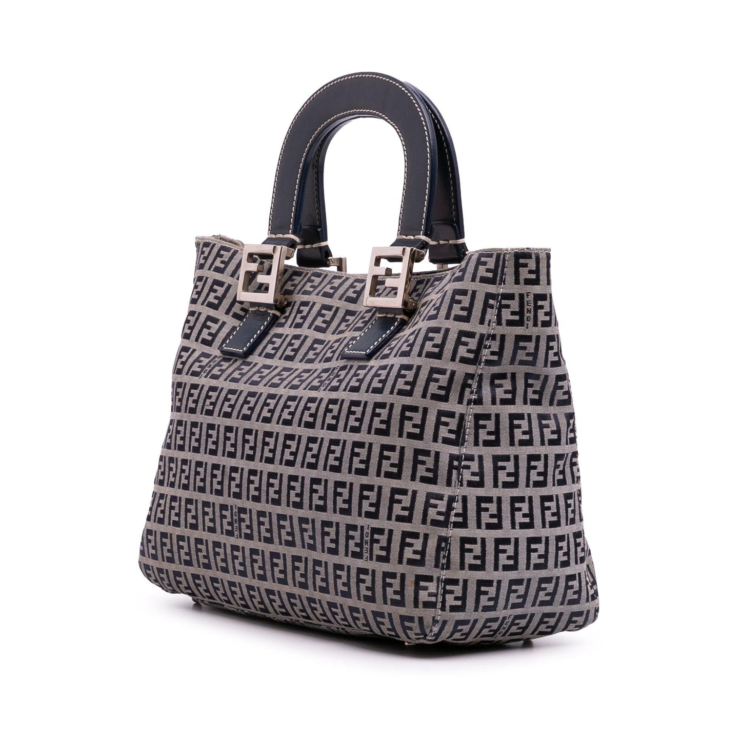 Fendi Small Zucchino Canvas Twins Tote