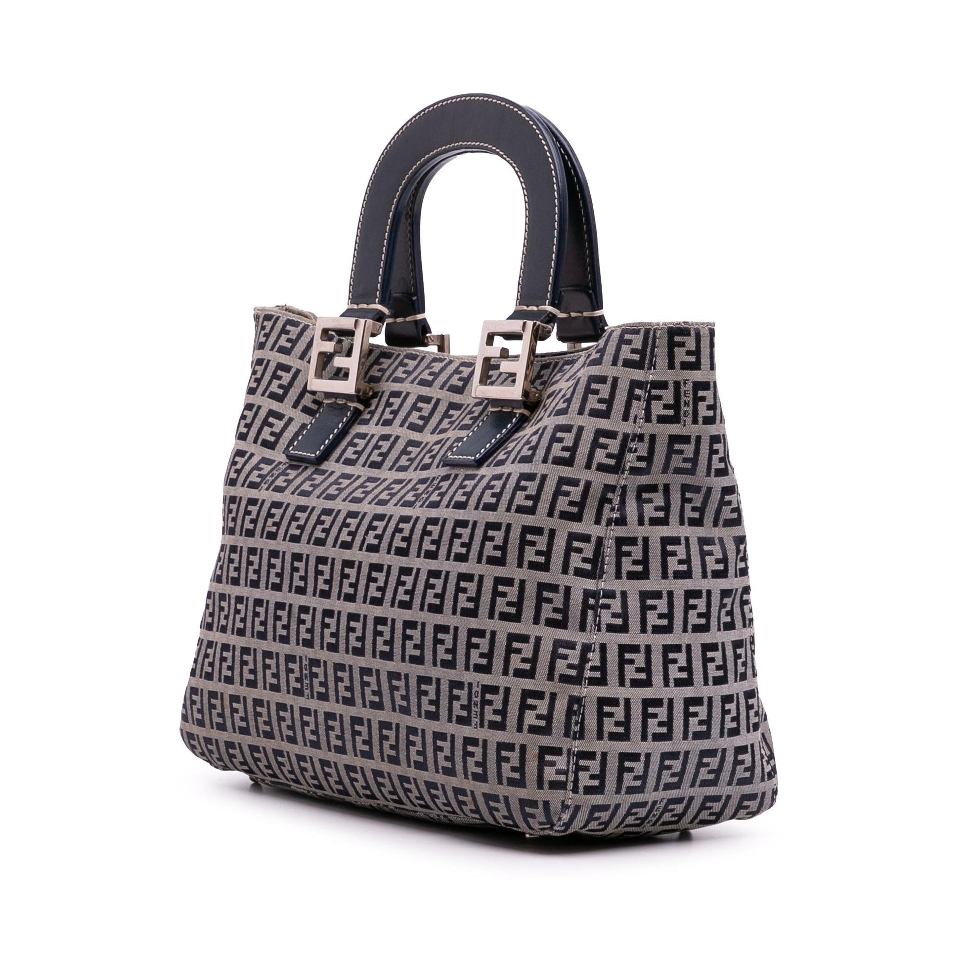 Fendi Small Zucchino Canvas Twins Tote