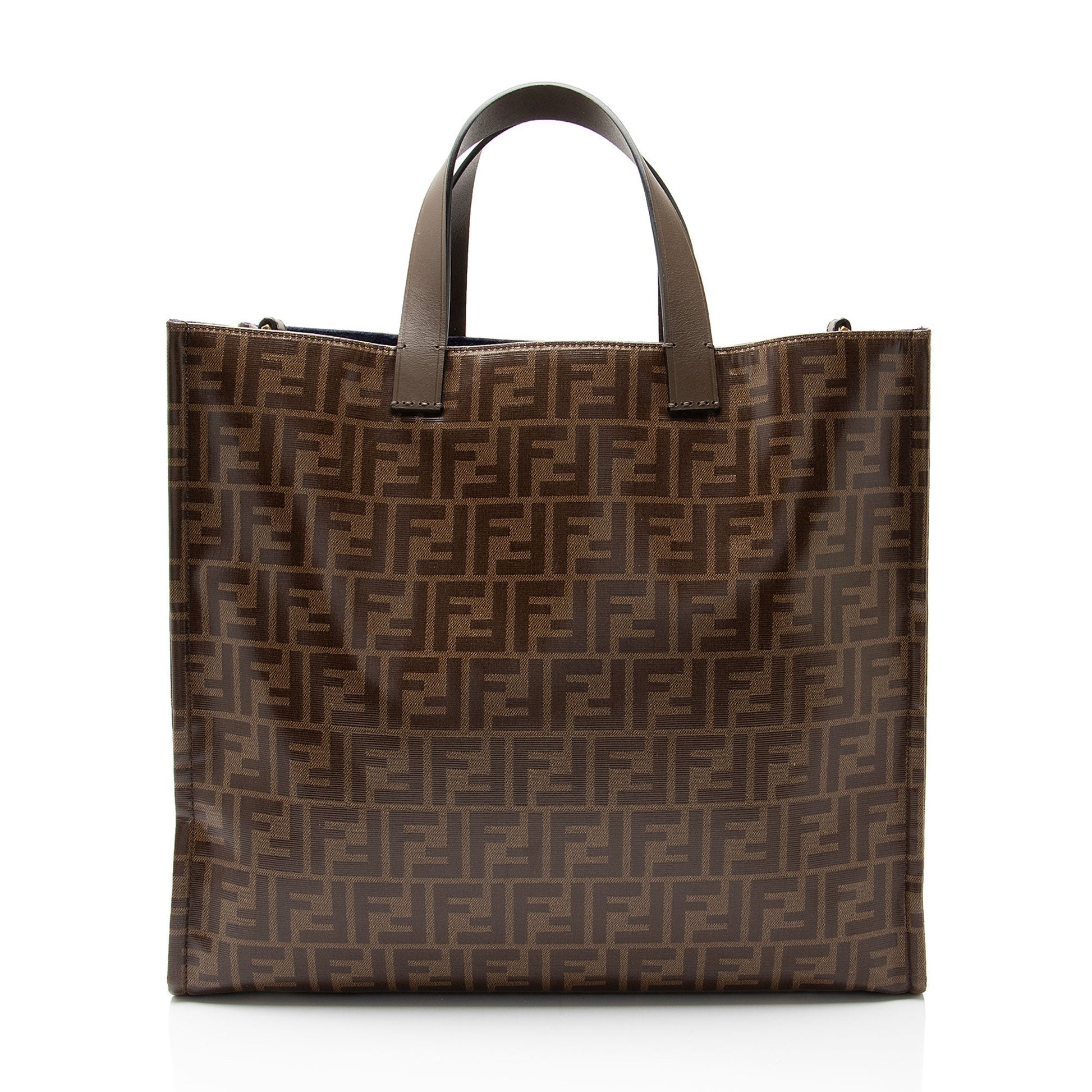 Fendi Spalmati Fila Mania Logo Shopper Tote