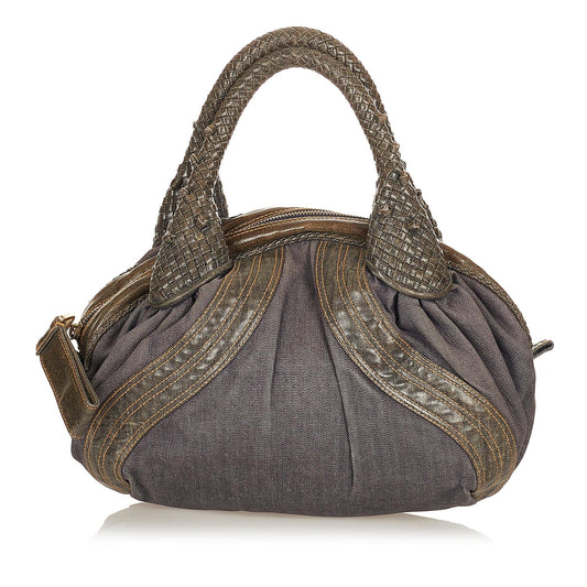 Fendi Spy Denim Handbag (27008)