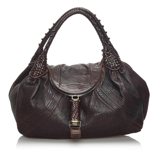 Fendi Spy Leather Handbag (34038)