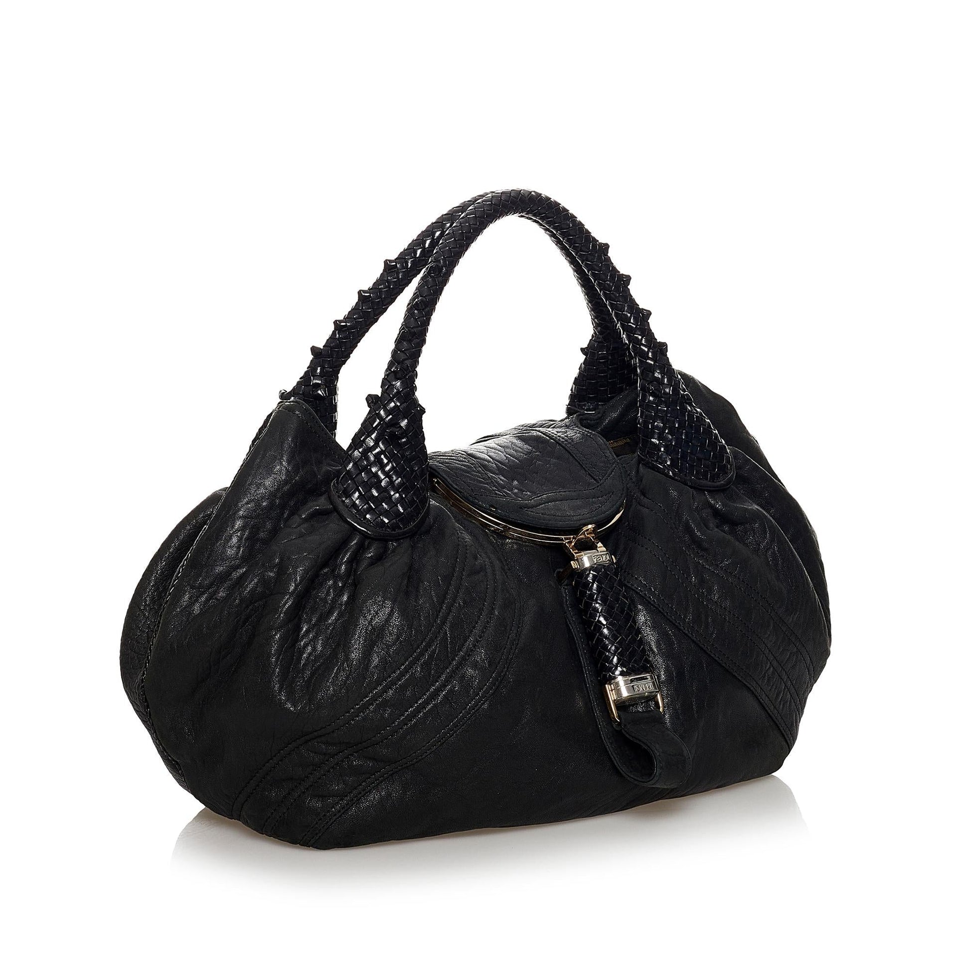 Fendi Spy Leather Handbag