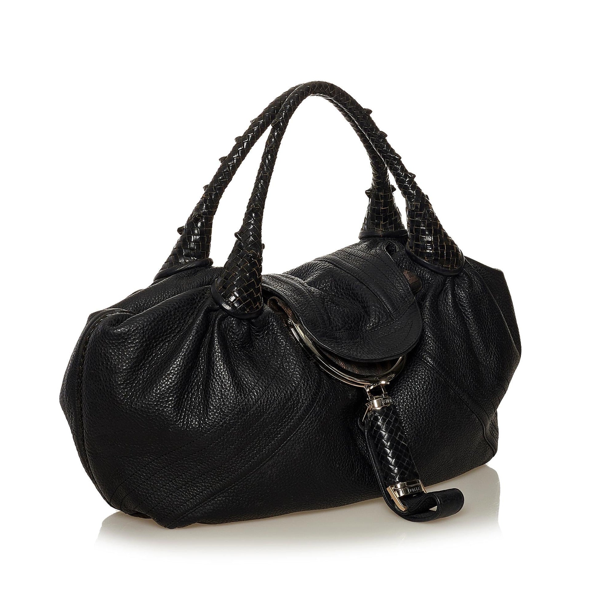 Fendi Spy Leather Handbag