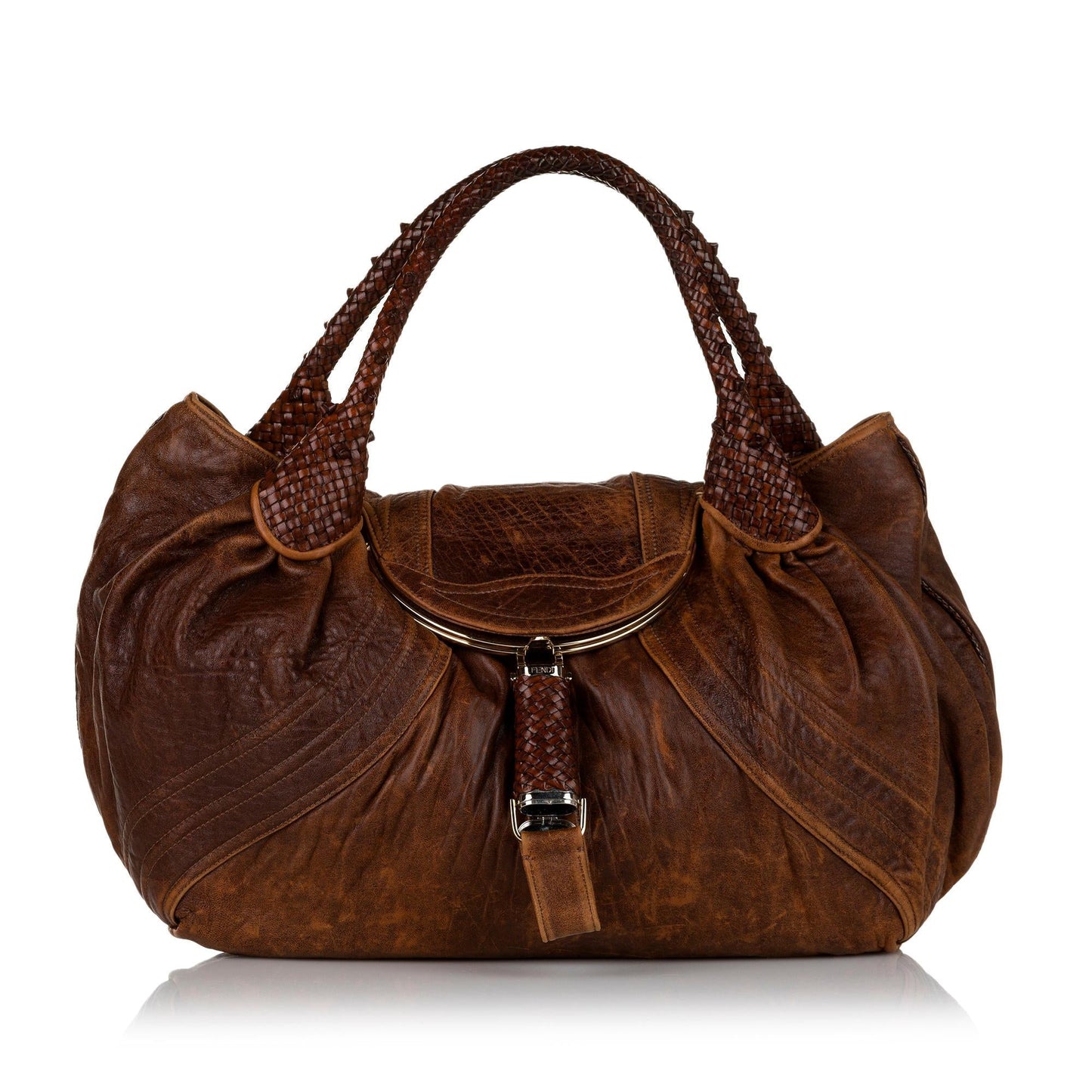 Fendi Spy Leather Hobo Bag (35197)