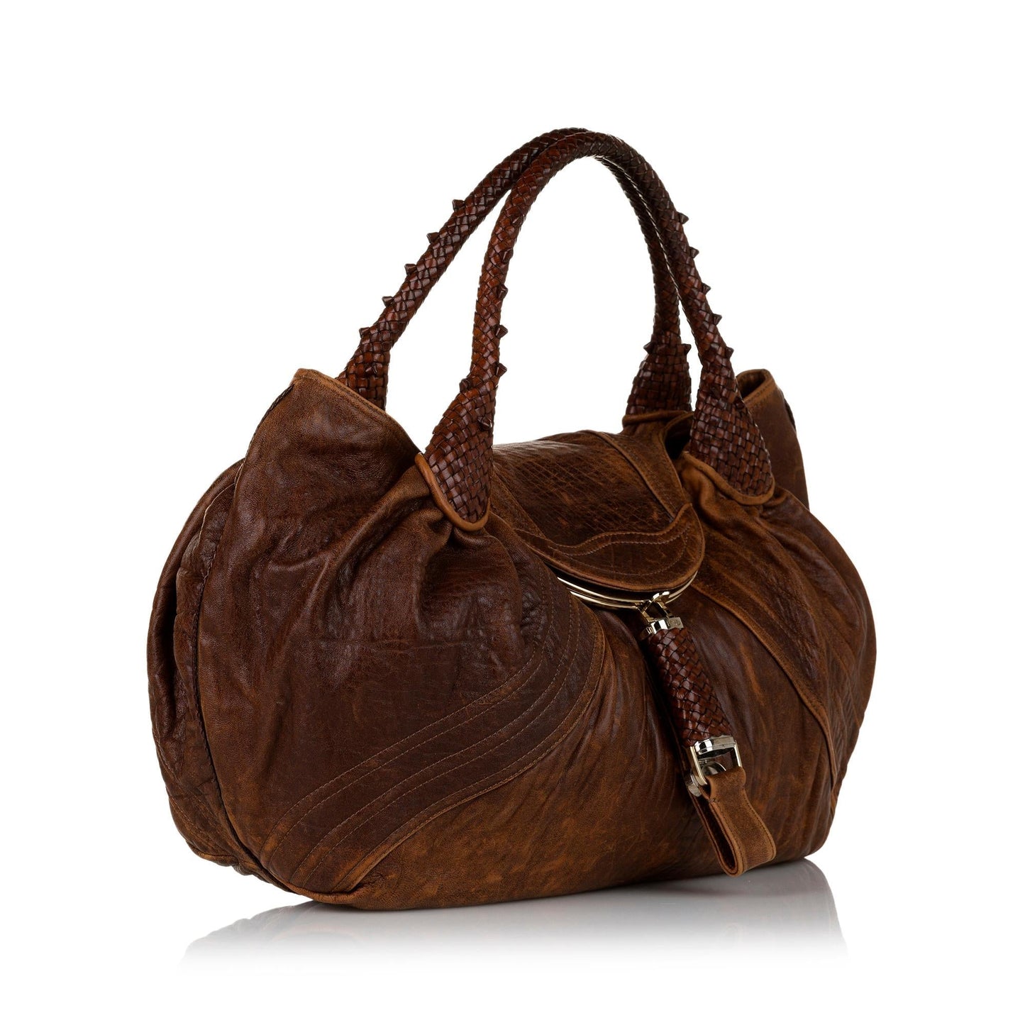 Fendi Spy Leather Hobo Bag (35197)